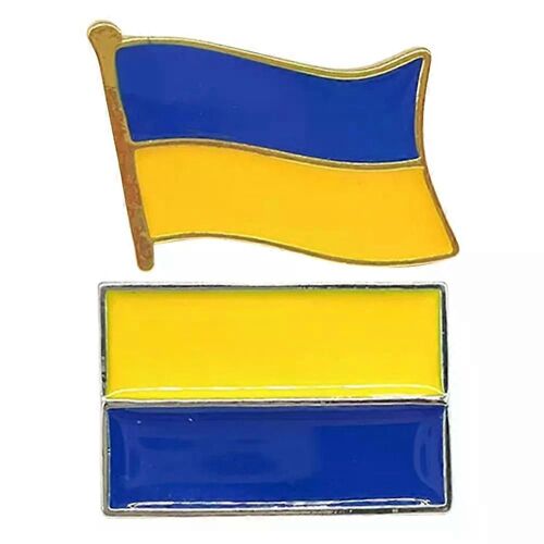 Drapeau Du Pays De L'ukraine Broche Ukrainien Revers Chapeau Casquette Sacs À Dos Pin's Badges