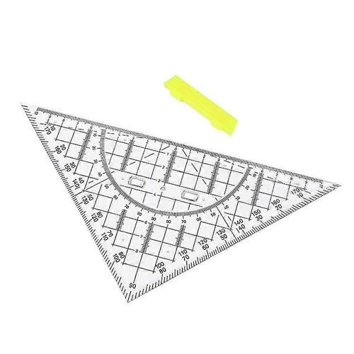 Règle triangulaire pour dessiner Triangle Géométrie Outils de dessin 22cm Math Rapporteur Règle d'école pour la coupe de couture Patchwork