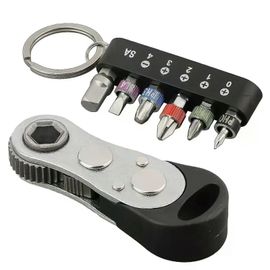 7pcs mini tournevis à cliquet ensemble clé volante outil avec embouts kit adaptateur clé à cliquet embouts outils à main tournevis