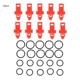 10pcs En Plastique Pêche Hameçon Gardien Support Leurre Accessoires Hameçons Jig Sécurité Garder Canne Pêche Pêche Outil Équipement De Pêche