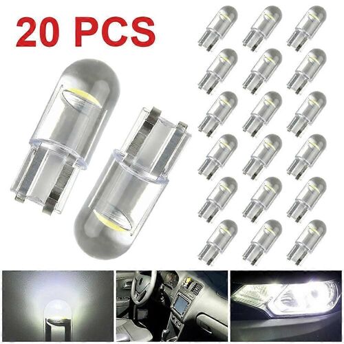 20pcs Intérieur De Voiture Led Ampoules Cob Dôme Lecture Carte Lumière 6000k Universel 12v Automobile Décoration Lumière