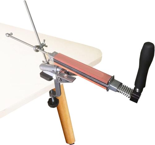 Mevronisshop-Aiguiseur De Couteaux Restaurant Pro Aiguiseur De Pierre À Aiguiser Manuel Outil D'affûtage De Pierre Stabilisateur Pour Machette Faucille Ciseaux Couteau De Cuisine Couteau À Fruits