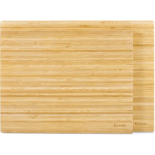 Naturals | C70027 | Ensemble De 2 Planches À Découper En Bambou Naturel | 33cm X 24cm / 26cm X 22cm