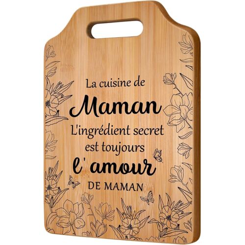 Cadeau Maman, Planche À Découper Cadeau Anniversaire Maman, Idéal Pour Fête Des Mères, Anniversaire Ou Noël