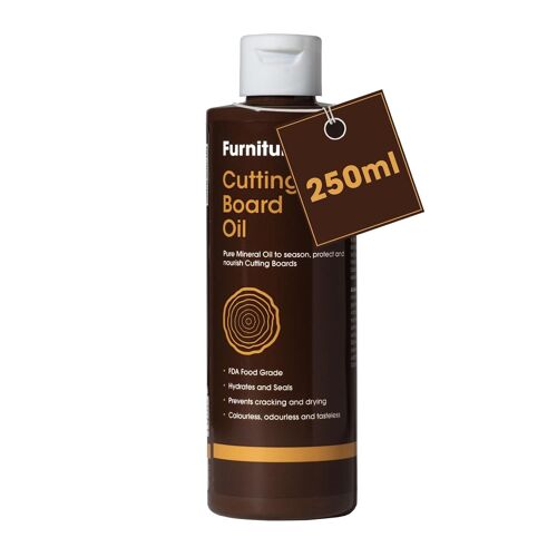 Kalanka-Huile Pour Planche À Découper - Huile Minérale De Qualité Alimentaire Premium Protège Et Restaure Les Planches À Découper En Bois, Les Blocs De Boucher Et Les Plans De Travail ¿ 250 Ml