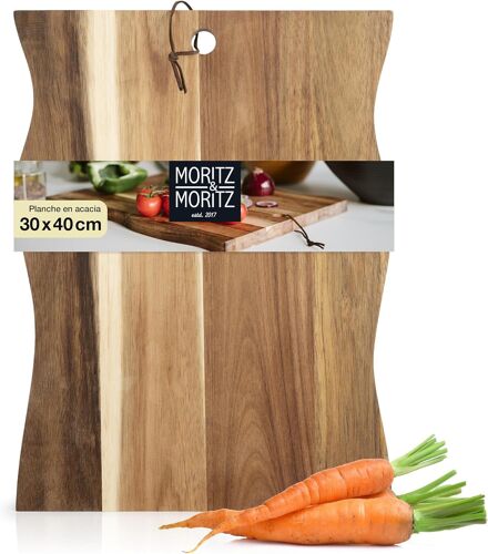Planche À Découper En Bois D'acacia Massif 40 X 30 Cm Planche À Découper En Bois D'acacia Massif Planche De Service Pour Plateau À Fromage Planche En Bois De Cuisine Durable,