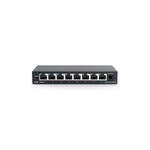 Ruijie Switch non géré 8xGb RJ45, boîtier en acier