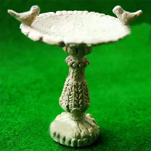 1:12 Poupées Maison Miniature Fée Jardin Meubles Résine Oiseau Bain Fontaine Décor