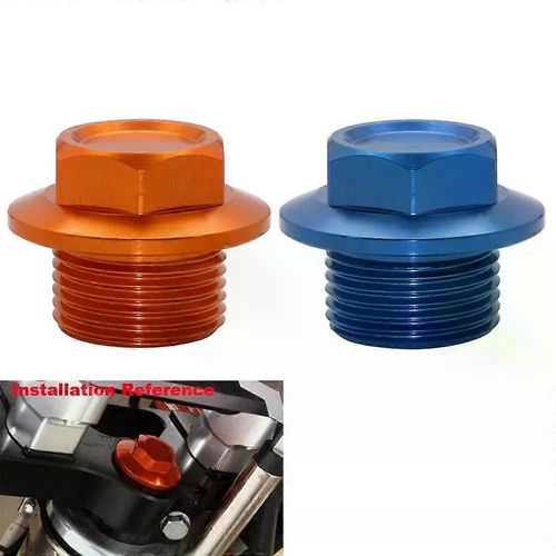 Vis D'axe De Tige De Direction Écrou De Tête De Boulon D'essieu Pour Ktm 125-690cc Exc Exc-F Sx Sx-F Exc-R Xc Xcw Xc-F Tpi Six Jours Enduro Smc 2003-