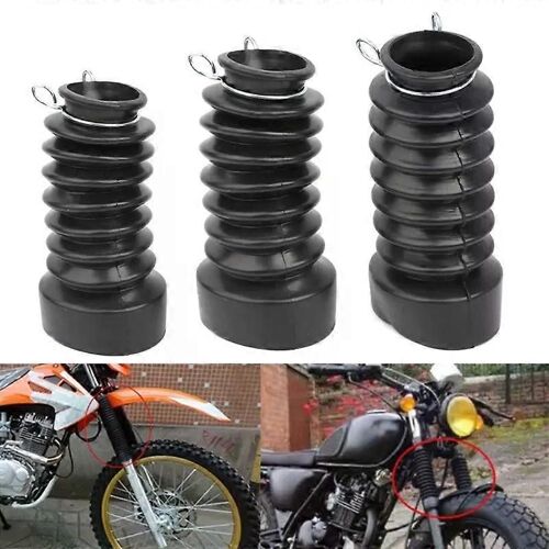 Moto Fourche Avant Couvre-Fourche Amortisseur Choc Pare-Poussière Housses 2pcs 27/30/33mm Dirt Bike Gaiter Gator Boot