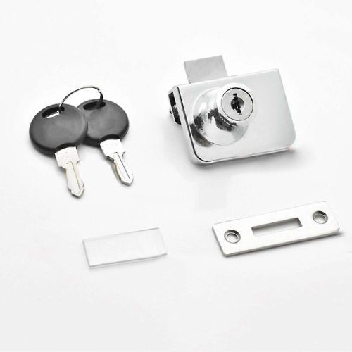 Nouveau Serrure De Porte Pratique À La Maison Serrures D'armoire À Vin Verre Coulissant Alliage De Zinc 1 Pc Kit Vitrine Portes Simples/Doubles