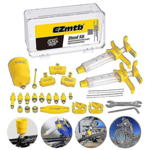 Kit De Purge De Frein Vélo Hydraulique Disque Huile De Frein Minéral Mtb Outils De Réparation De Frein De Vélo Tkl Ls Yl