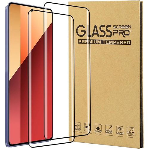 KAL-2 Pièces Protection D'Écran Pour Xiaomi Redmi Note 14 Pro 4G, 3D Incurvé Couverture Complète, Dureté 9H, Anti Rayures, Sans Bulles, Ultra Hd Claire Film Verre Trempé