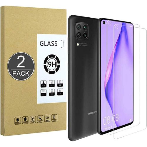 Kal--Pack Verre Trempé Compatible Avec Huawei P40 Lite 9h Film De Protection D'écrananti-Rayures, Haut Définition, Sans Bulle2.5d Double Defense Pour Huawei P40 Lite
