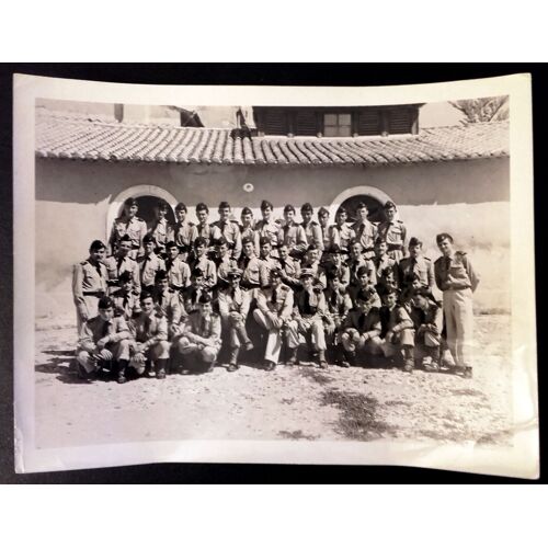 Photographie Militaire Grand Format : Groupe D'aviateurs Années 50