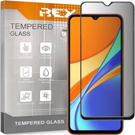 CAUC-Verre Trempé Anti espionnage pour XIAOMI REDMI 9, Protecteur d'écran qualité supérieure