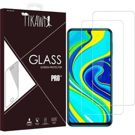 KAL-Verre Trempé Compatible Xiaomi Redmi Note 9 Pro / 9S / 9 Pro Max (6.67"") [Pack De 2Film De Protection En Verre, Haute Résistance (9H) Et Sans Bulles D'Air, Installation Rapide Et Facile