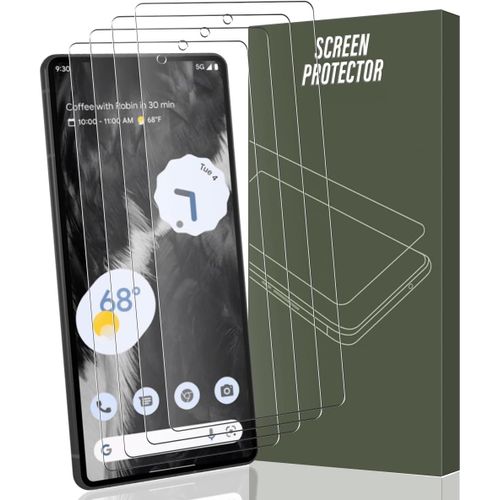 4 Pièces Verre Trempé Pour Google Pixel 7 Protection D'écran, Dureté 9h Glass Anti Rayures - Hd Ultra Transparent, Film Verre Protection Google Pixel 7
