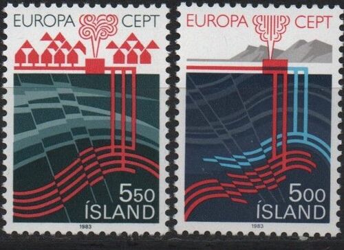 Islande Timbres Europa 1983