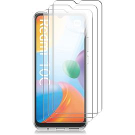 Kal-Lot De 3 Films Protecteurs D'écran Compatibles Pour Xiaomi Redmi 10c, Verre Trempé, Dureté 9h, Sans Bulles, Anti-Rayures
