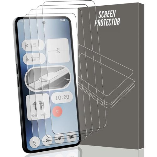 CAUC-4 Pièces Verre Trempé pour Nothing Phone 3a/3a Pro Protection d'écran, Dureté 9H Glass Anti Rayures - HD Ultra Transparent, film Verre protection Nothing Phone 3a/3a Pro