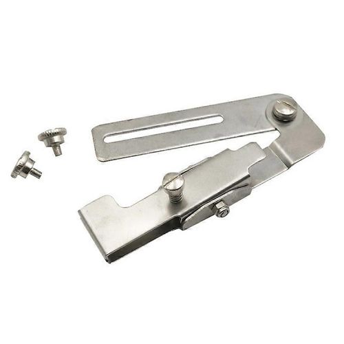 Machine à coudre industrielle Dispositif de guide de fermeture à glissière Outil de guide de couture Fermeture à glissière de voiture plate Jauge fixe Accessoires de pied de biche