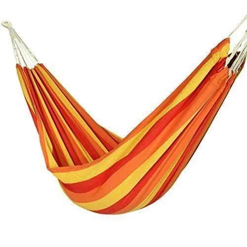 Hamac Simple Balasso 10t - Orange - 150 Kg - Kit De Fixation Inclus