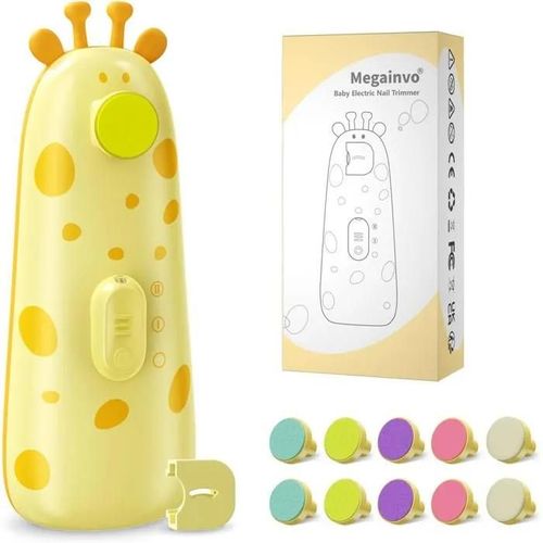 Megainvo Lime A Ongles Bebe Electrique Coupe Ongle Bebe Faible Bruit Lime A Ongle Electrique Bebe Et Nouveau-Nes Lime Ongle Bebe Et