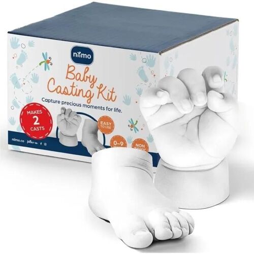 Kit De Moulage 3d - Niimo - Main Et Pied Bébé - Non Irritant - Cadeau Personnalisé - 2 Moulages
