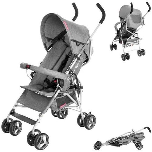 Poussette, Super Légère Et Petite, Jusqu'à 14 Kg, Dossier Réglable, Double, Roues Pivotantes En Mousse, Pliable, Avec Pare-Soleil