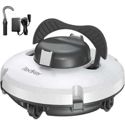Redkey S100 Wireless Pool Robot, 130 Min Powerful Cleaning, 18 Slope, Two Powerful Motors and Brushes, Automatic Parking, Pool Robo