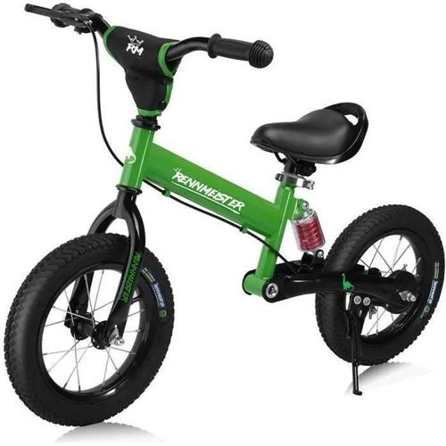 Vélo Draisienne Pour Enfants Vert Foncé Rennmeister Sans Pédale Suspension Max 50kg Freins Tambour Rembourrage Anti-Choc Selle