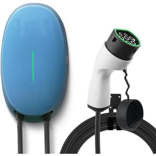 Eidybox Type 2 Wallbox For Electric Vehicle, 7.2kw Single Phase 32a Charging Station With 6m Cable, Charging Station For Electric Ve