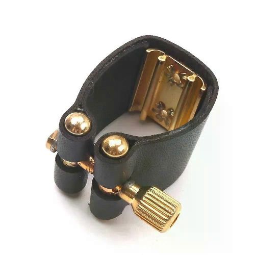 Embouchure De Saxophone Attache En Cuir Clip Ligatures Pour Saxophone Soprano Accessoires Tête De Flûte En Métal/Tête De Flûte En Bakélite