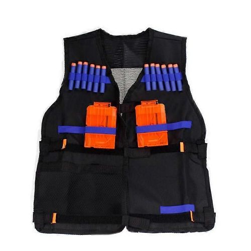 Nouveau Kit De Gilet Tactique Gilets De Sécurité Réglables Avec Rangement Poches De Fermeture Adaptées Aux Gilets Nerf N-Strike Elite Team