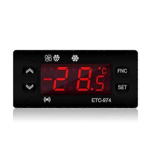 Etc-974 Mini contrôleur de température Réfrigérateur Thermostat Régulateur Thermorégulateur Thermocouple