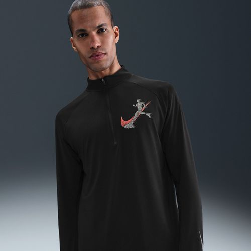 Haut De Running À Demi-Zip Avec Protection Uv Dri-Fit Nike Stride Pour Homme - Noir