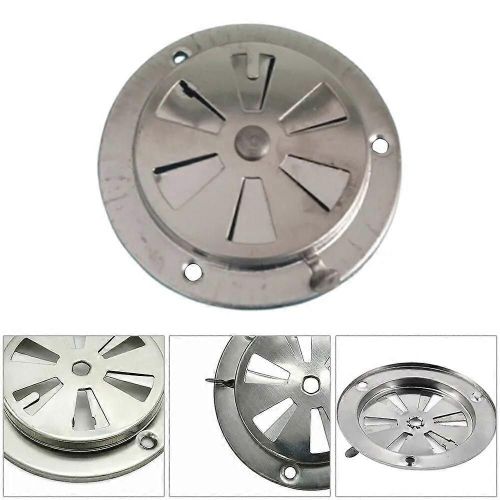 1x grille d'aération réglable Grilles de ventilation à conduits ronds Couverture Barbecue Grill Fumoir Évent d'évacuation Cuisinière Acier inoxydable