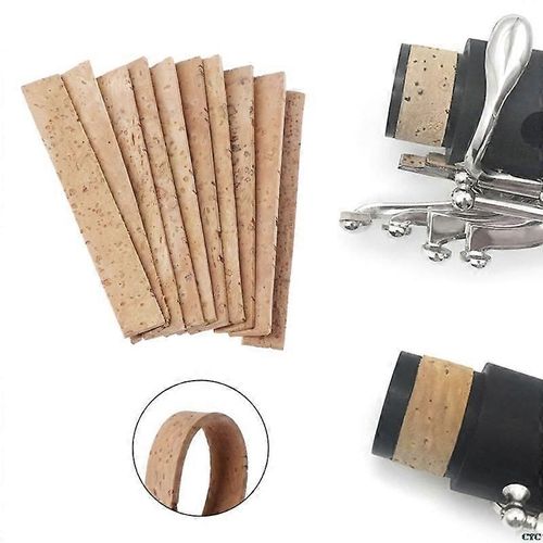 10pcs Clarinette Liège Sib Joint Bouchons Feuilles Pour Saxophones Instruments De Musique 81 * 11 * 2mm