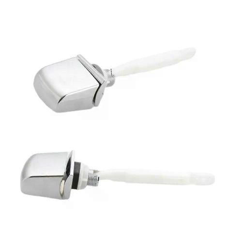 1pc universel toilette chasse d'eau levier interrupteur bouton latéral réservoir avant remplacement bouton-poussoir ABS Chrome salle de bain toilette pièces