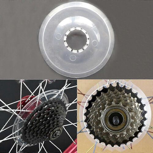 1pc Protecteur De Volant D'inertie De Vélo Abs Protecteur De Rayon En Plastique Montagne Route Pliante Station Wagon 14mm Housse De Protection De Pneu
