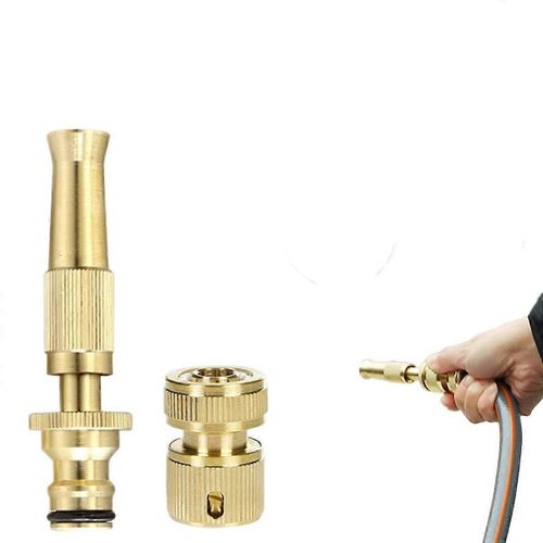 Buse d'eau haute pression - Plusieurs modes - Buse de tuyau réglable - Douche de nettoyeur haute pression - Buse en laiton haute pression pour fenêtre de voiture et de vélo C