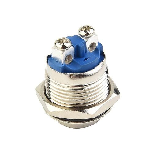 12V 16mm Métal Étanche Bouton-poussoir Momentané Marche Arrêt Interrupteur De Relais Contacteur En Laiton Étanche Interrupteur De Commande De Relais