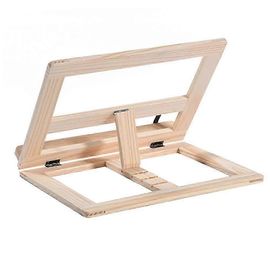 1pc Student Reading Rack Support De Lecture En Bois Stand De Livre De Bureau (Couleur Bois)