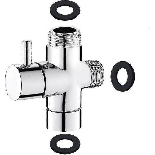 Vanne de dérivation à 3 voies G 1/2 pouce déviateur de douche en laiton massif
