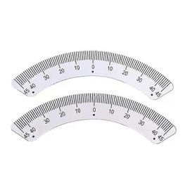 Angle de 45 degrés Mesure d'arc Outils de jaugeage Étrier Rapporteurs Pièce de fraiseuse - Règle d'échelle de plaque d'angle