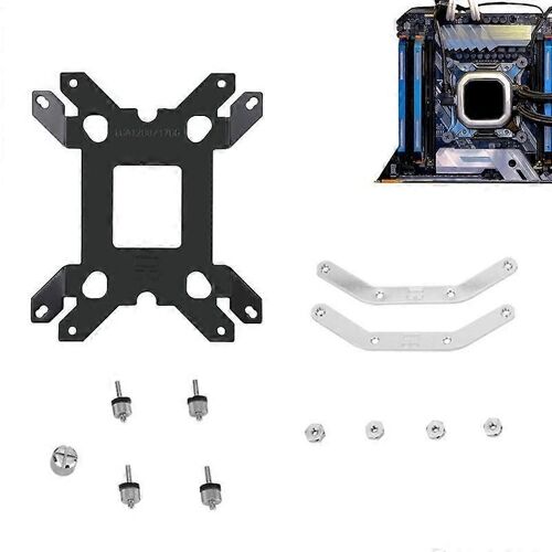 LGA 1700 CPU Kit de mise à niveau de montage de fond de panier fixe pour refroidisseurs de processeur Plaque arrière de carte graphique Mémoire monobloc dédiée