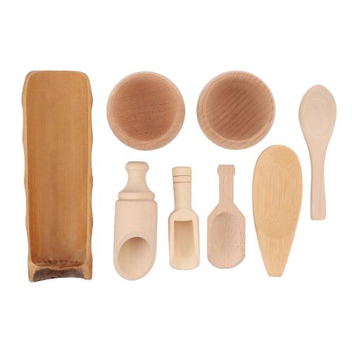 Boîte Sensorielle Outils Jouet Pré-Enseignement Bols En Bois Éducatifs Sûrs Scoop Jouets Pour Le Travail De Transfert Apprentissage De La Motricité Fine