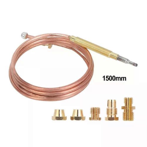 1set Thermocouple 1200mm 650 Thermocouple Remplacement pour fournaises à gaz Chaudières Chauffe-eau Feu à gaz M9 Connecteur de thermocouple