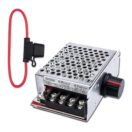 7-70V 30A PWM DC Contrôleur de vitesse de moteur Contrôle de commutation 12V 24V 36V 48V avec fusible de 30 ampères